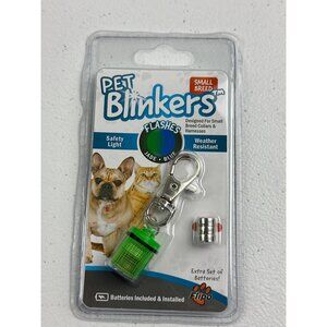 Pet Blinkers LED Safety Light For Small Breed Collars & Harnesses - Weather Resi